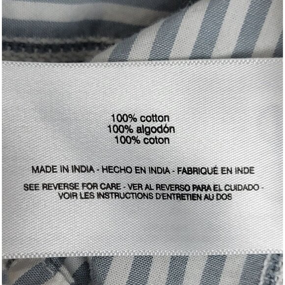 Sam Edelman Vida Stripe Ruffle Scallop Womens Top Medium - Picture 11 of 12